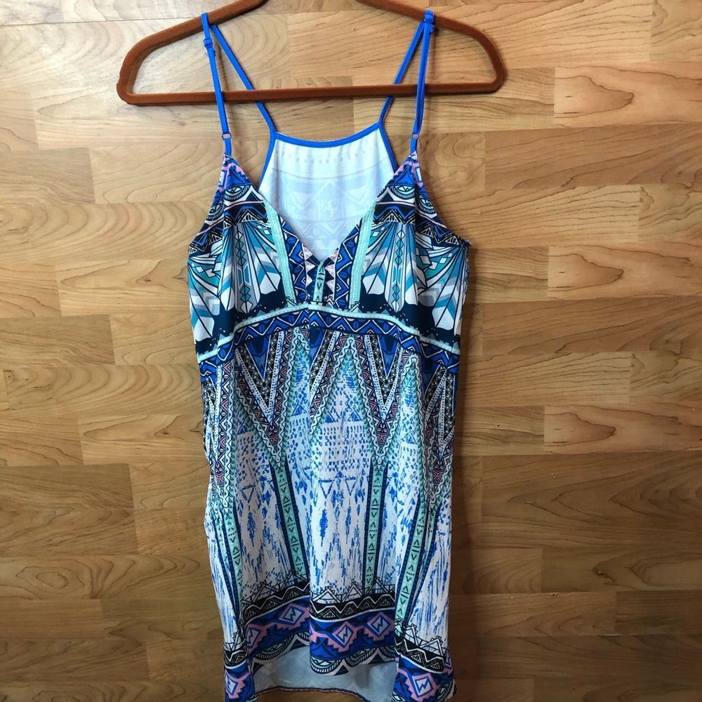 Jealous Tomato Small Spaghetti Strap B-Neck Mini Dress